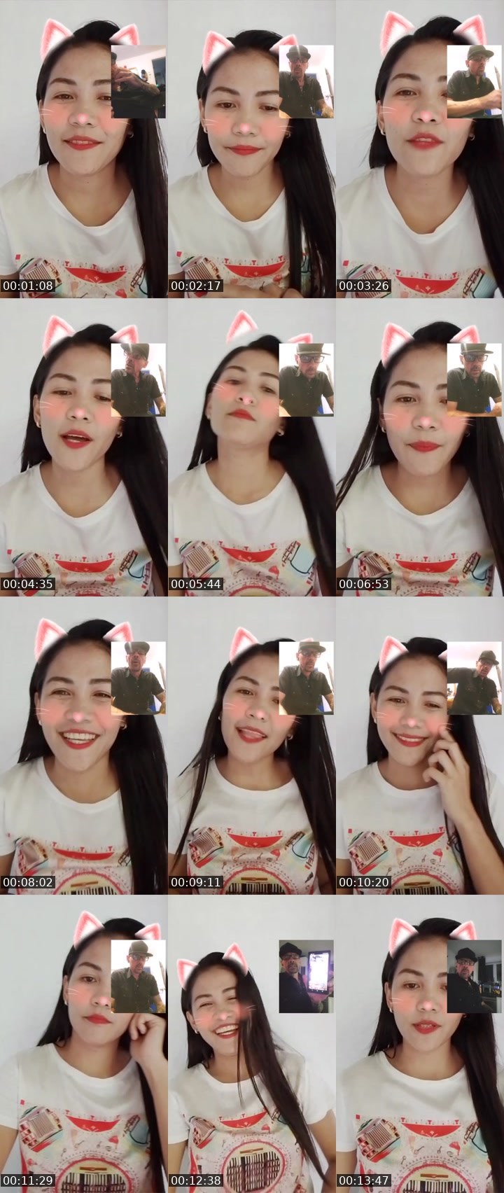 Contact-sheet preview of 🌶👸Xianna🦄's Liveme recording
