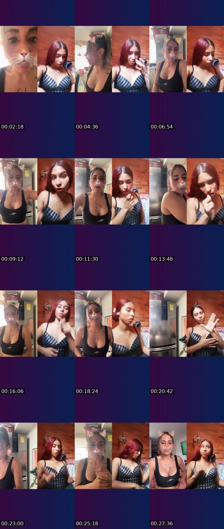 Contact-sheet preview of 🌐🍒Pame🏍🧸's Liveme recording