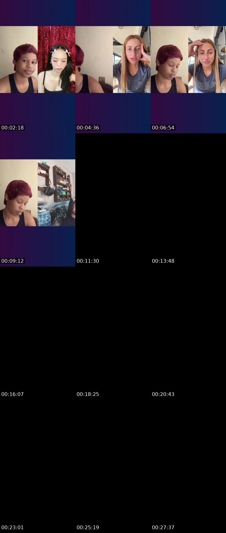 Contact-sheet preview of 🎀𝒮𝒲ℰℰ𝒯🔥's Liveme recording
