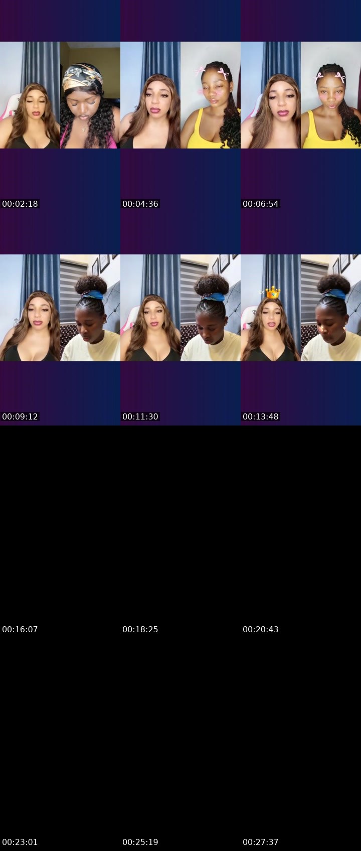 Contact-sheet preview of 🏦Pinky🖤⏏️☻︎'s Liveme recording