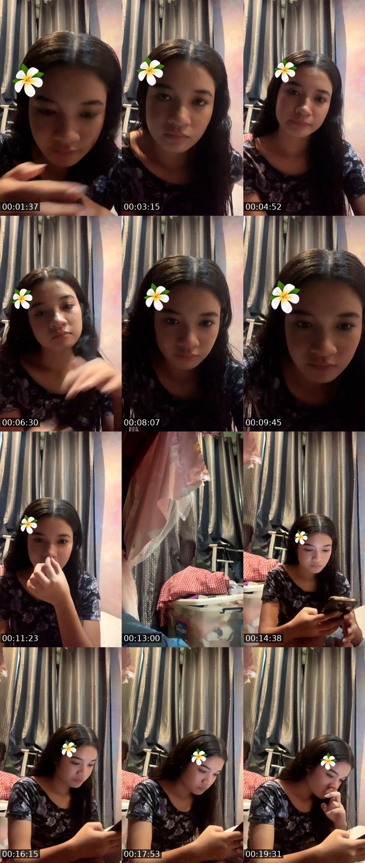 Contact-sheet preview of 👸Rhae mae 🦊's Liveme recording