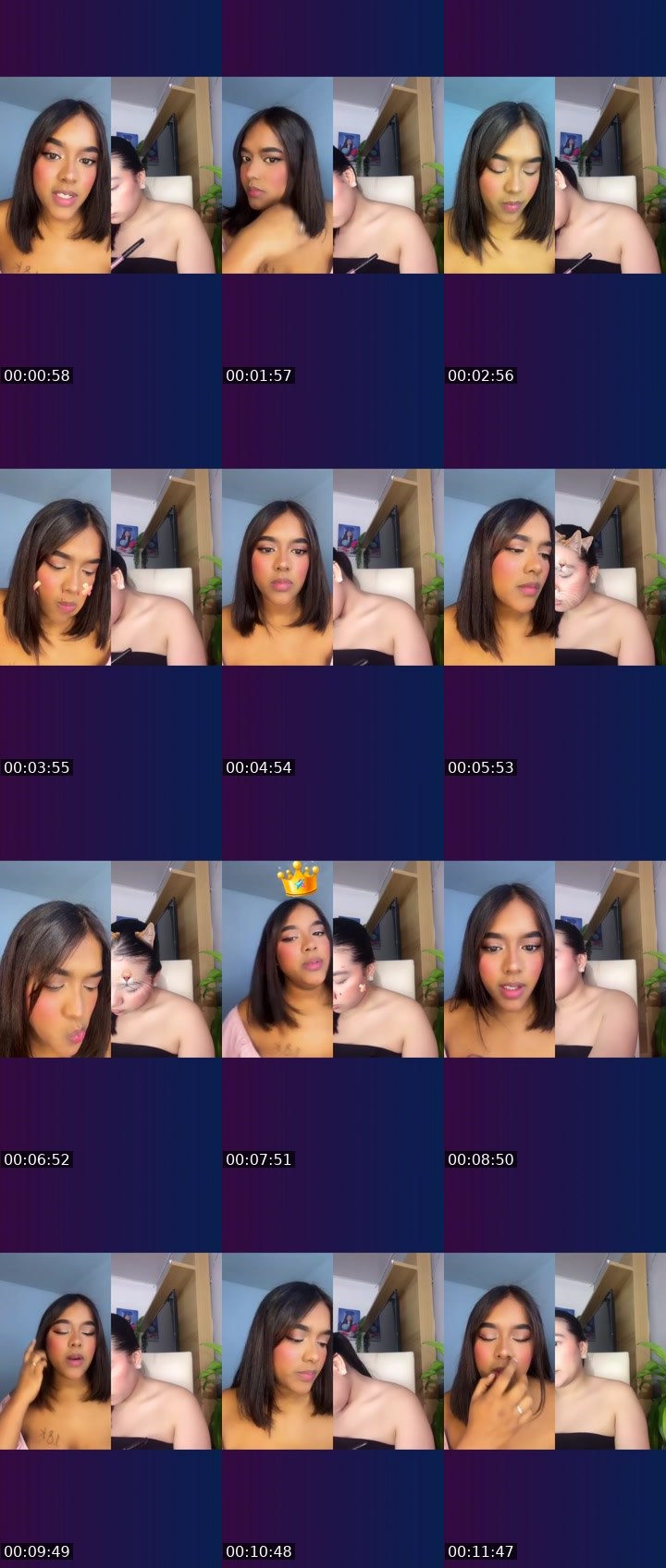 Contact-sheet preview of 🦊💞𝓐𝓵𝓮𝔁𝓪💞🏹's Liveme recording