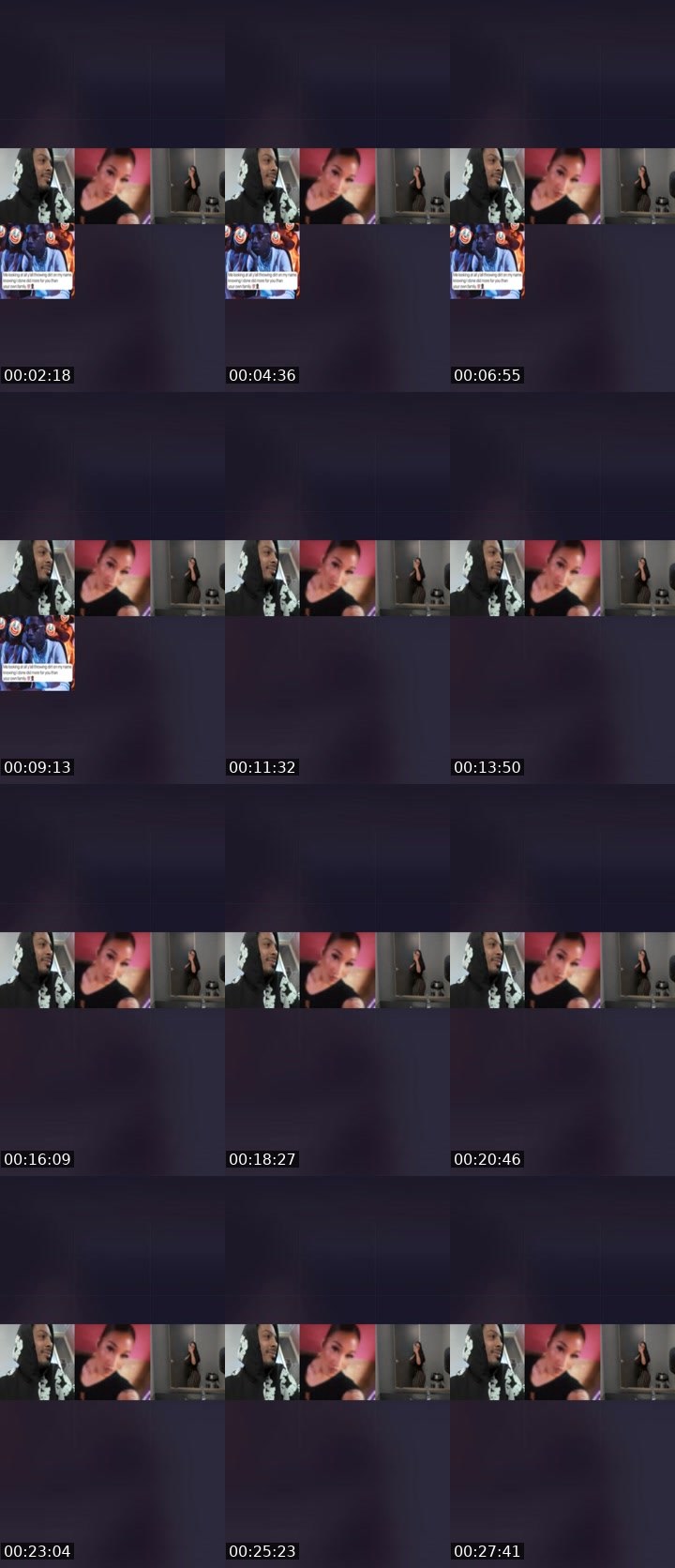 Contact-sheet preview of 𝓙𝓐𝓓𝓐💋's Liveme recording
