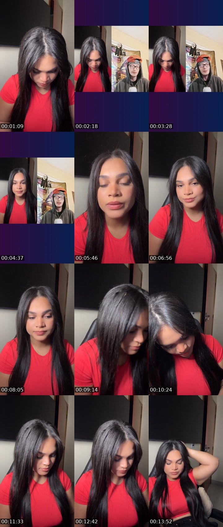 Contact-sheet preview of Rae⚡️'s Liveme recording