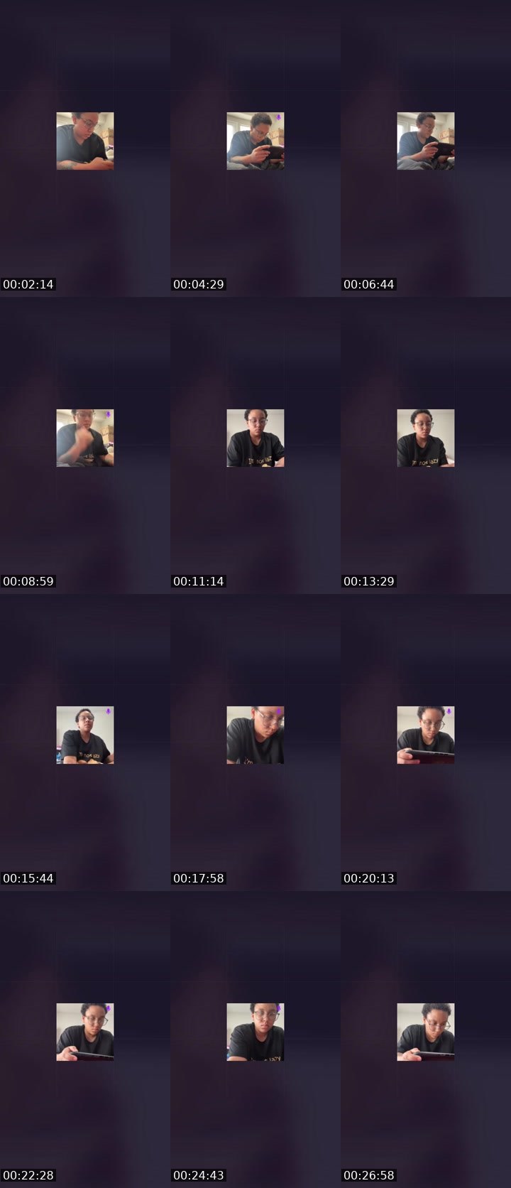 Contact-sheet preview of Jazz5801's Liveme recording