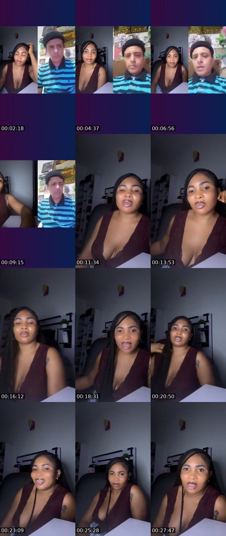 Contact-sheet preview of Glamora🫦's Liveme recording