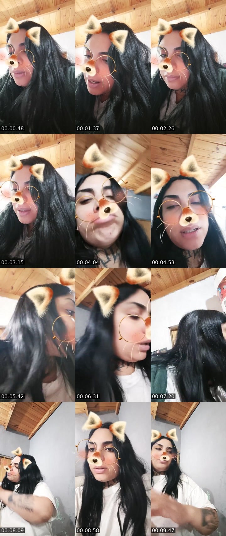 Contact-sheet preview of 🫧Carolayn🪽🌋's Liveme recording