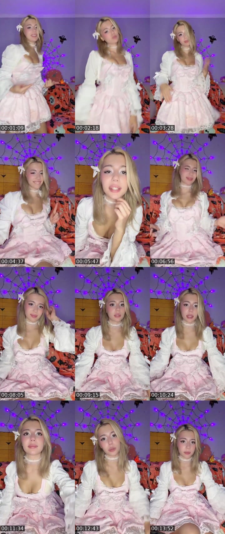 Contact-sheet preview of Elvii's Liveme recording