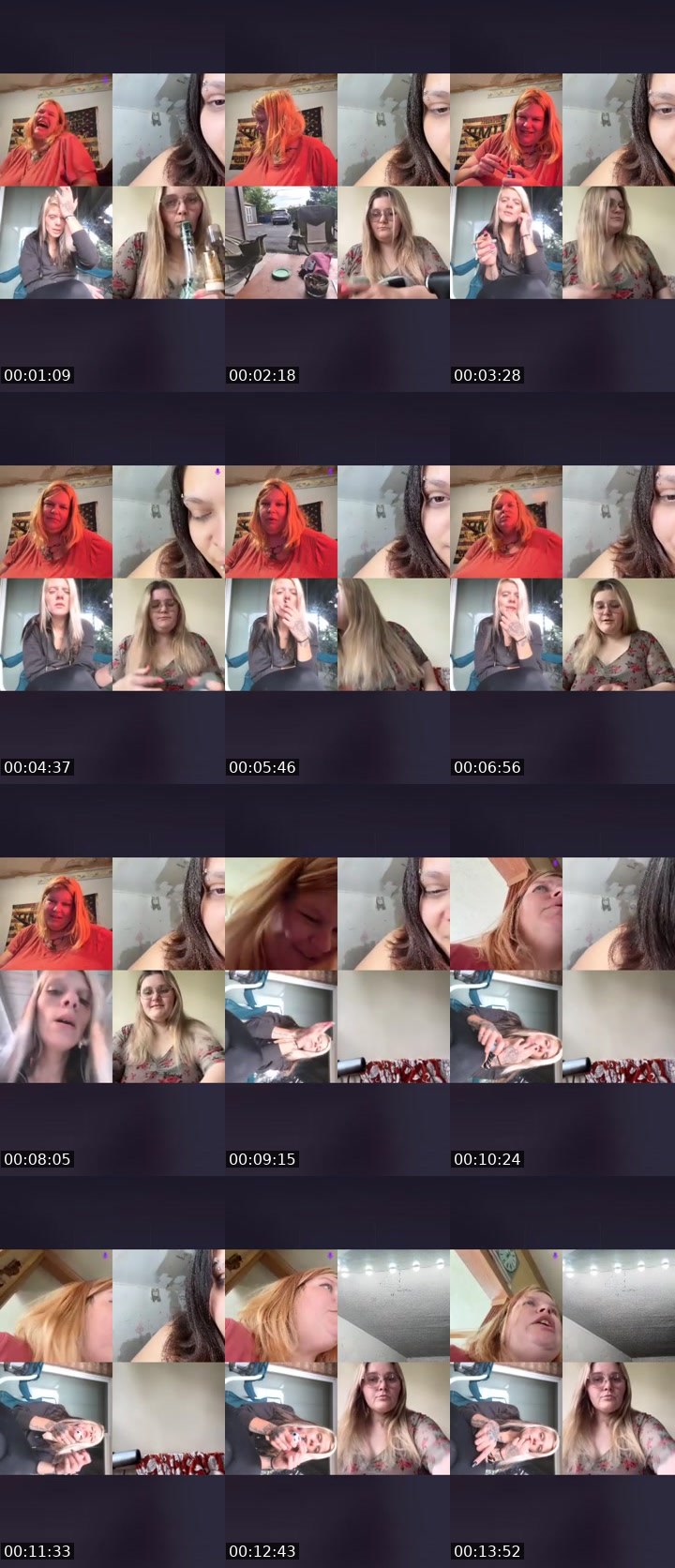 Contact-sheet preview of Diabolical Bun Bun's Liveme recording