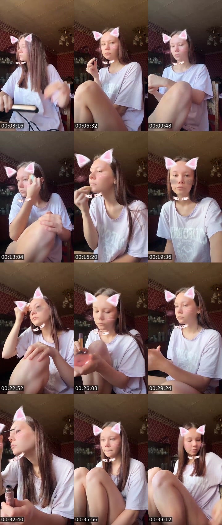 Contact-sheet preview of 🪐Nikusya🐾's Liveme recording