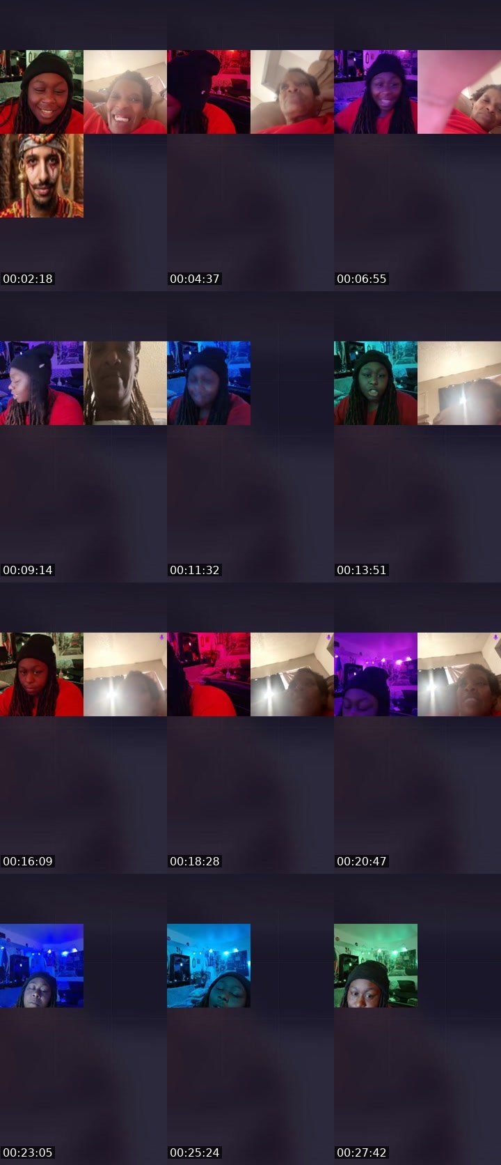 Contact-sheet preview of Nika🍃♒💯's Liveme recording
