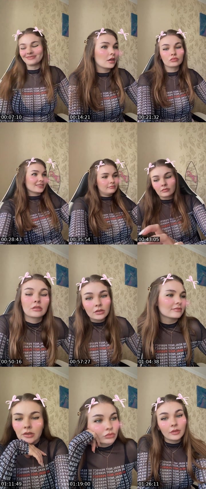 Contact-sheet preview of BaddieLi🖤's Liveme recording