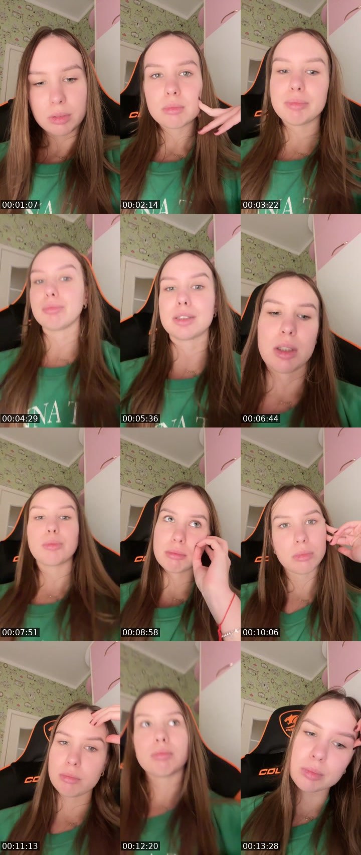Contact-sheet preview of Vallleriia's Liveme recording
