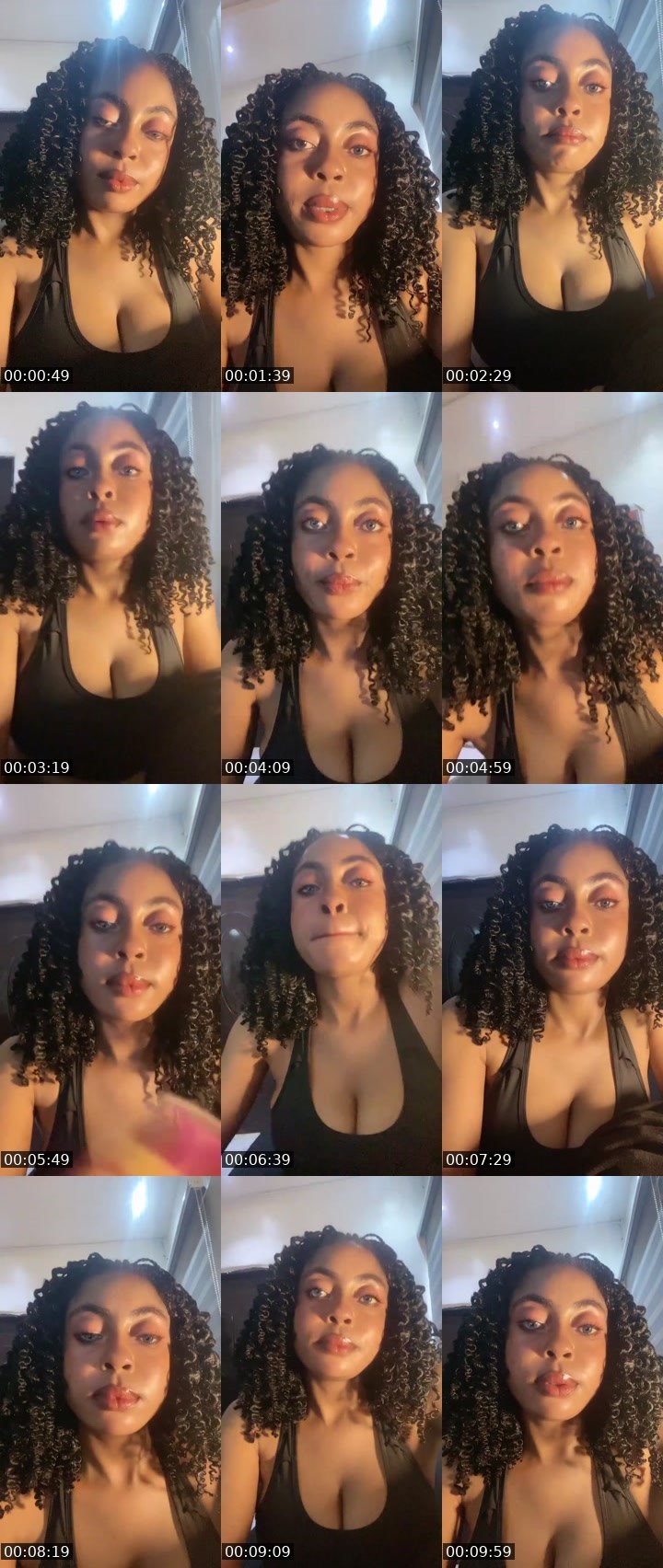 Contact-sheet preview of HOTTIE 💎's Liveme recording