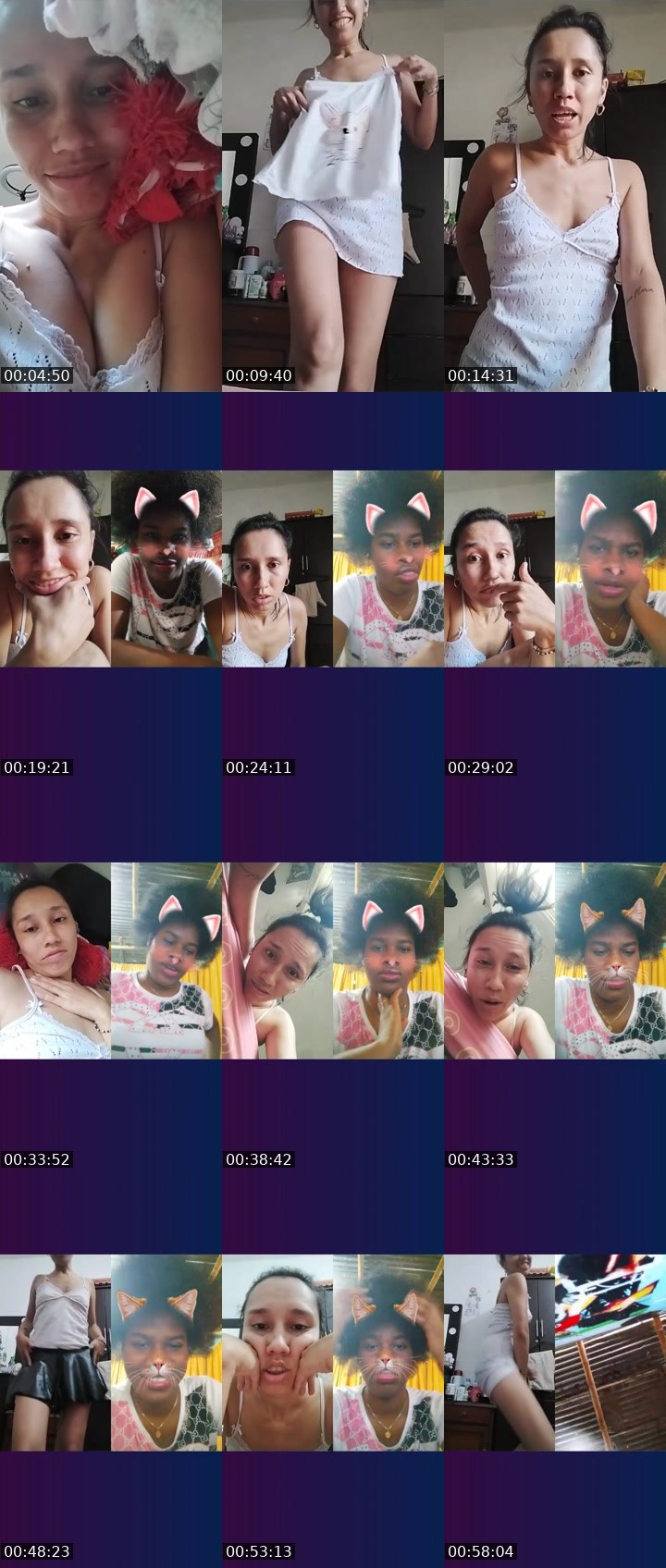 Contact-sheet preview of 🪽 CELESTE🪽's Liveme recording