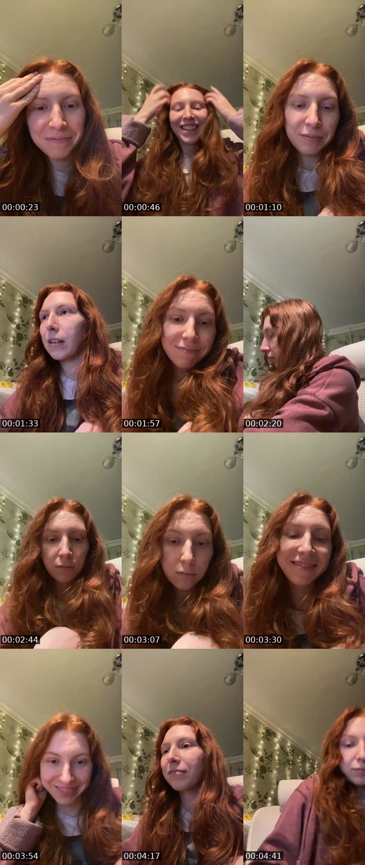 Contact-sheet preview of Nyona's Liveme recording