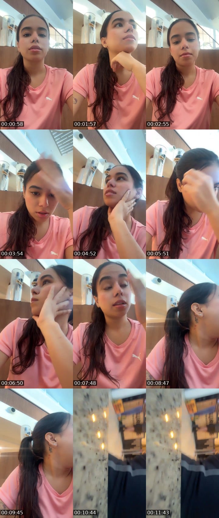 Contact-sheet preview of SweetCherry🍒's Liveme recording