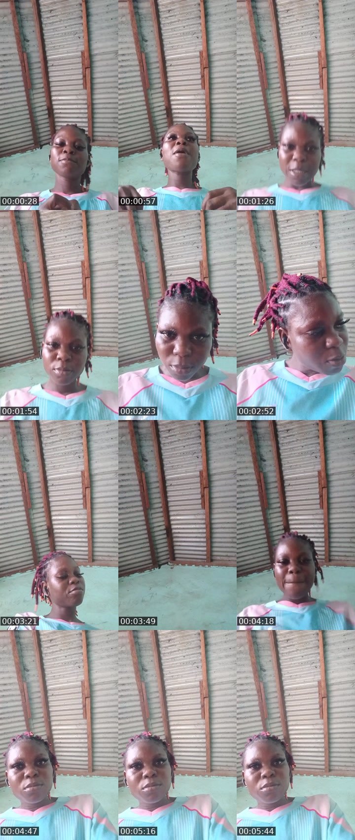 Contact-sheet preview of Lili cfa's Liveme recording