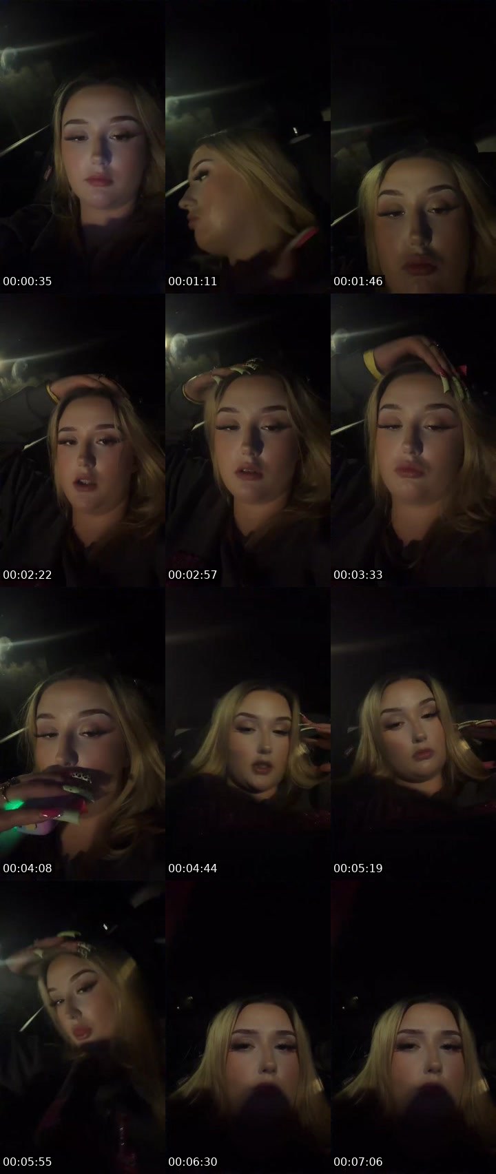 Contact-sheet preview of Miss Minnesota's Liveme recording