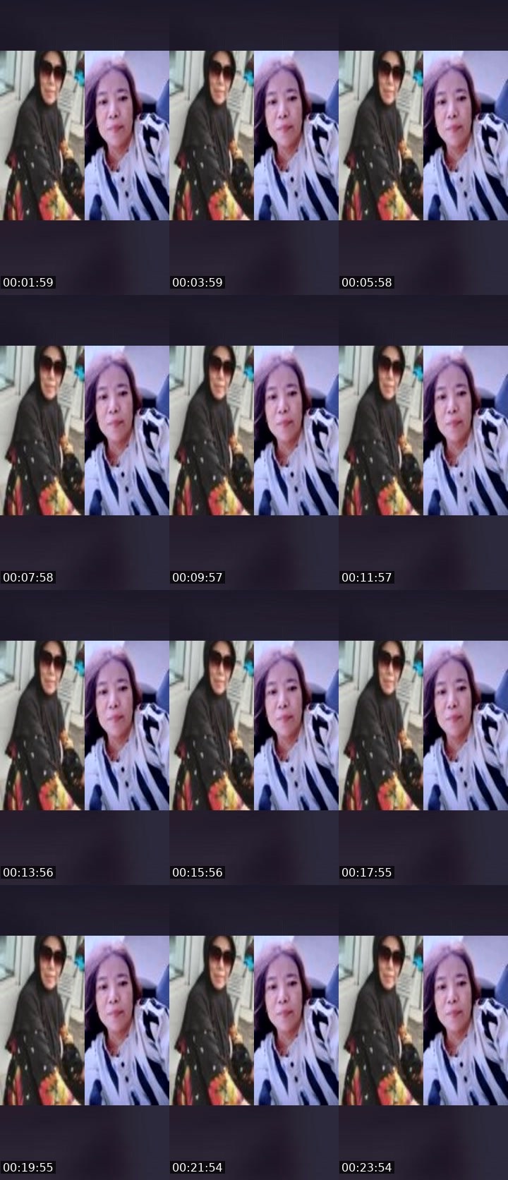 Contact-sheet preview of Tinah Rosari's Liveme recording