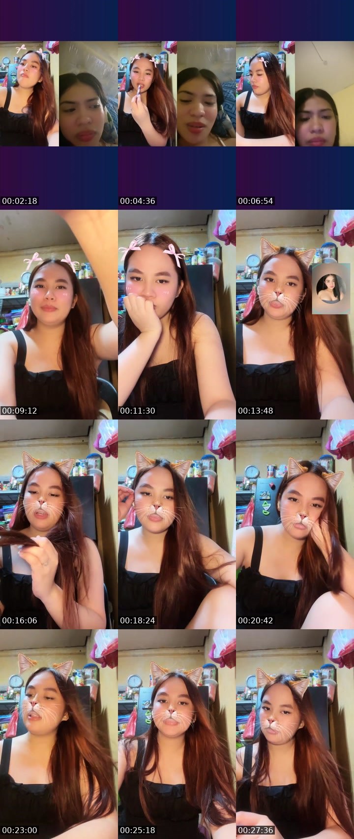 Contact-sheet preview of 👸marielle🦋's Liveme recording