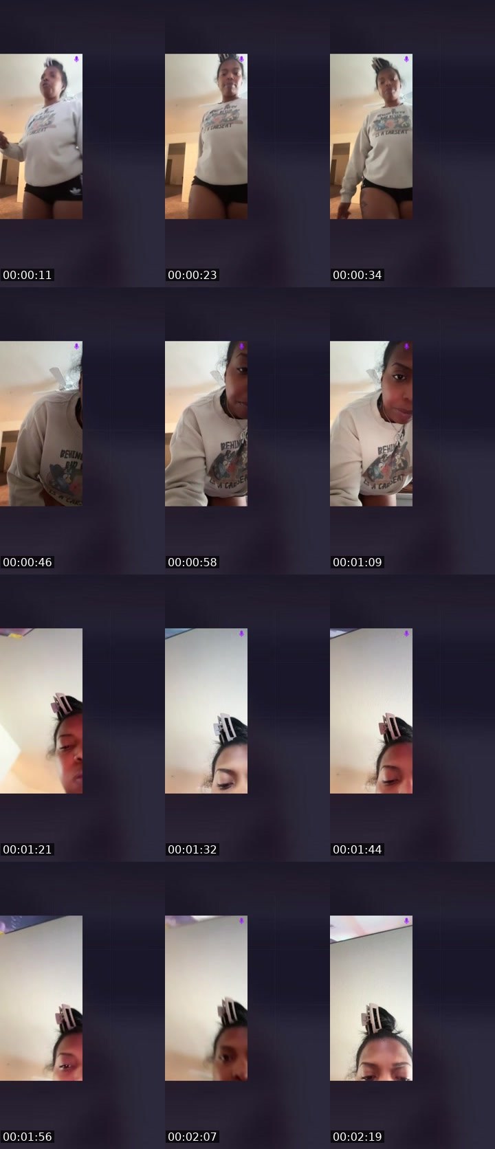 Contact-sheet preview of Jaymeeeeeeh's Liveme recording