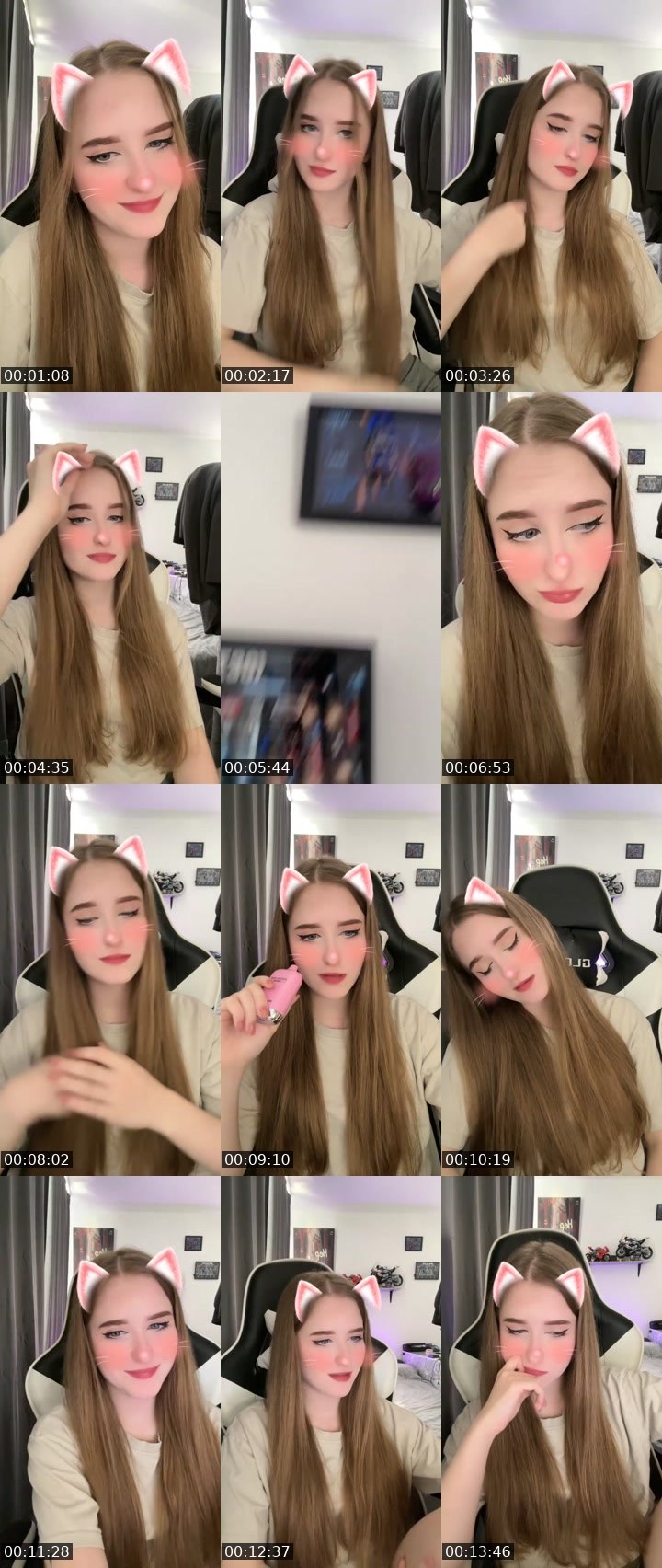Contact-sheet preview of 💫 Ola 💫's Liveme recording