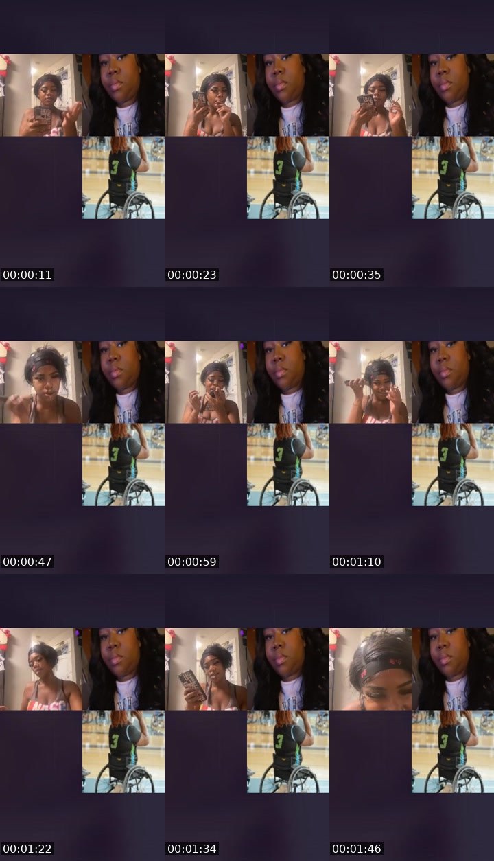 Contact-sheet preview of ᴍʏᴍʏꜱᴏꜰɪɴᴇ🥵🧞‍♀️'s Liveme recording