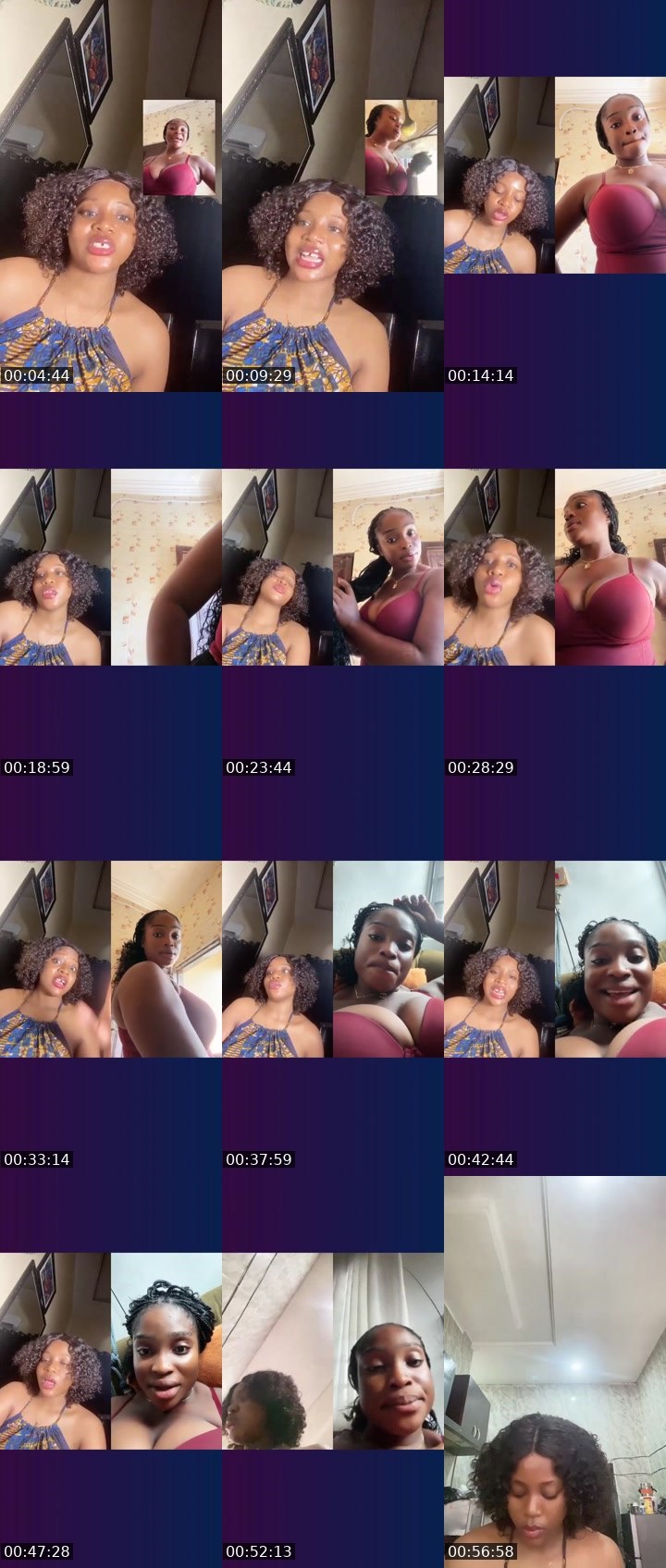 Contact-sheet preview of 💸Nina🥂🍭's Liveme recording