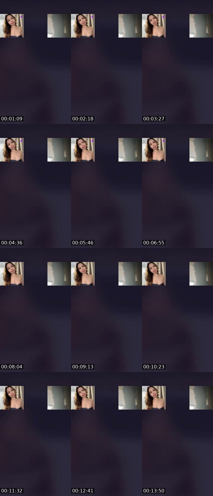 Contact-sheet preview of 💎ᴰᴮ Kaia's Liveme recording