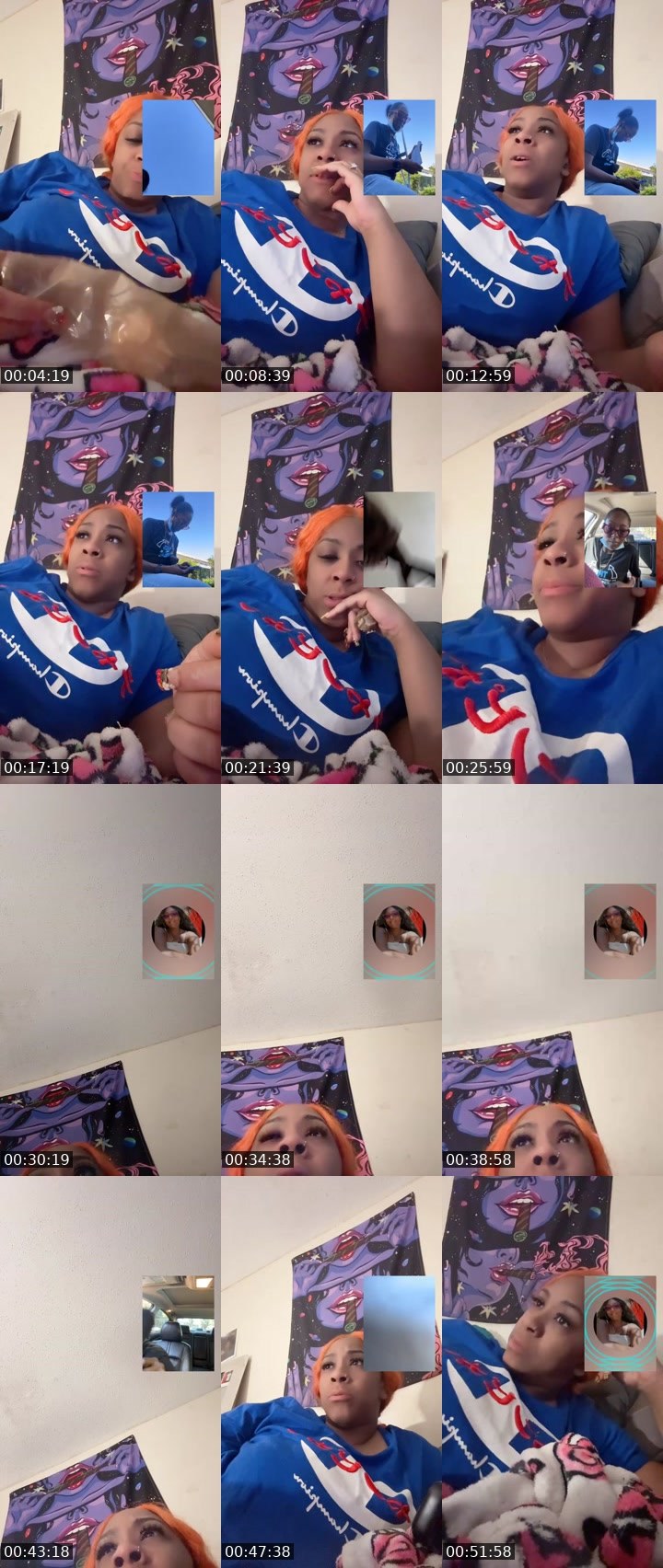 Contact-sheet preview of 🦾🐻Highyella🔆⃤'s Liveme recording