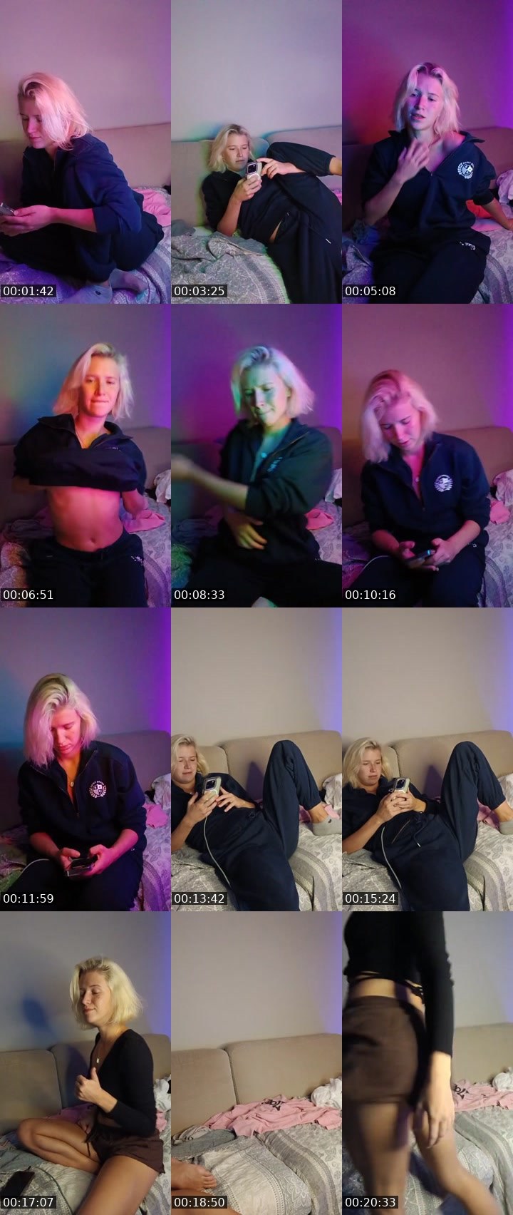 Contact-sheet preview of LunaVibe699's Liveme recording