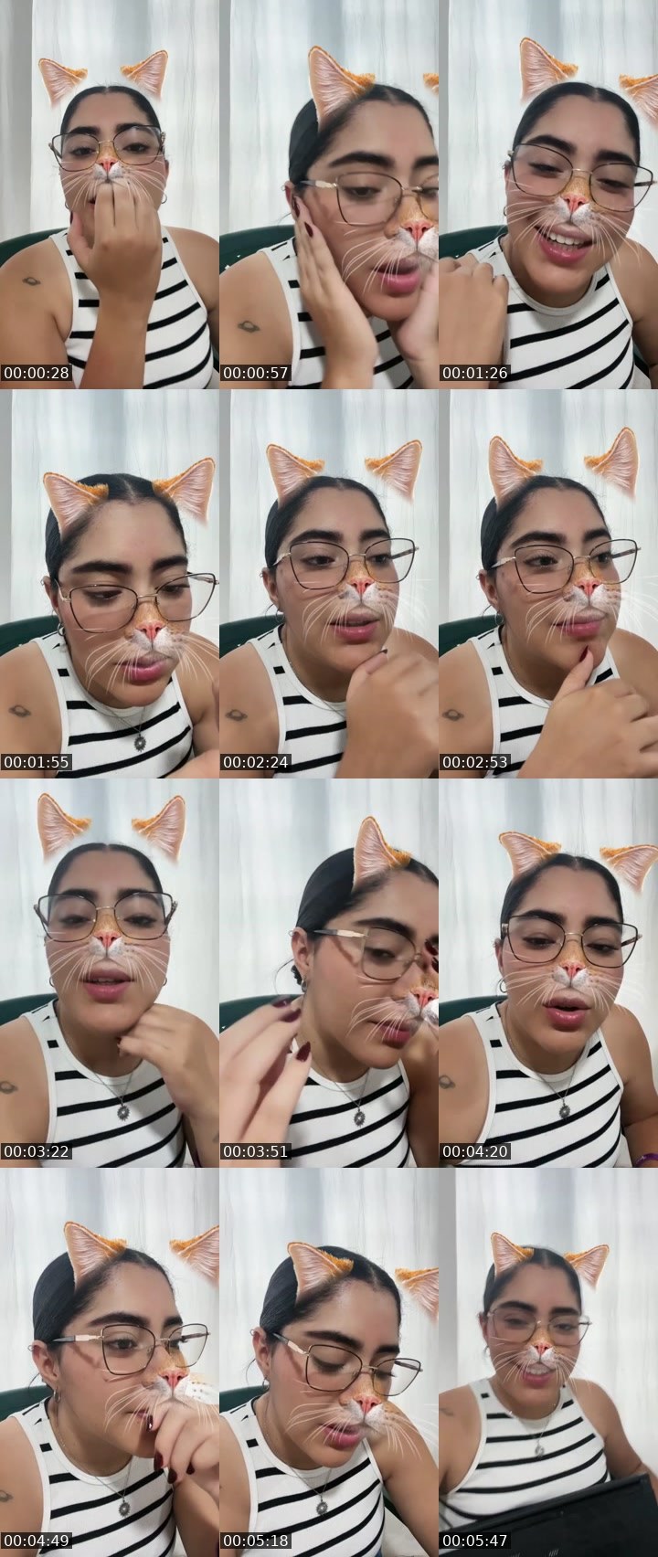 Contact-sheet preview of 𝓝𝓲𝓬𝓸𝓵𝓮🤎✨'s Liveme recording