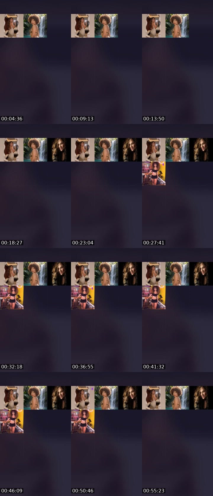 Contact-sheet preview of Maeva 🥂's Liveme recording
