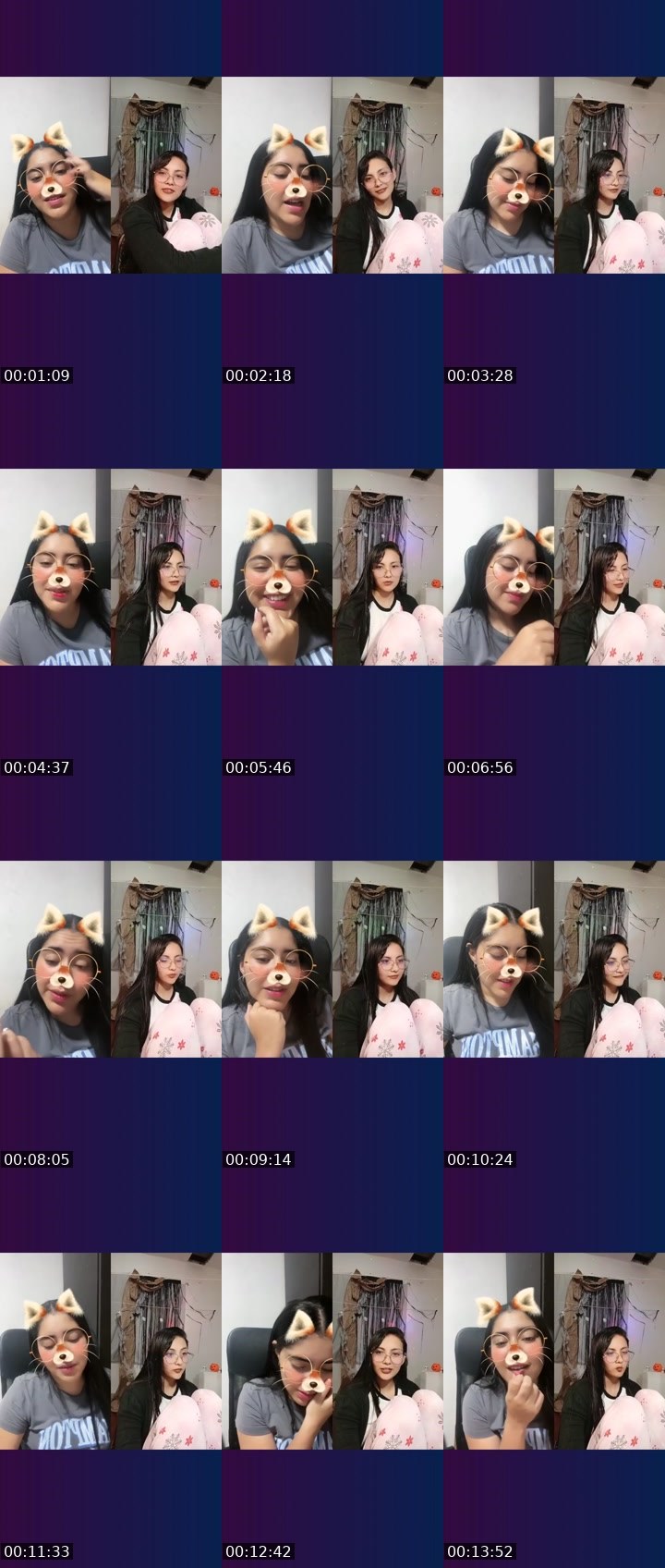 Contact-sheet preview of 𝓝𝓲𝓬𝓸𝓵𝓮🤎✨'s Liveme recording