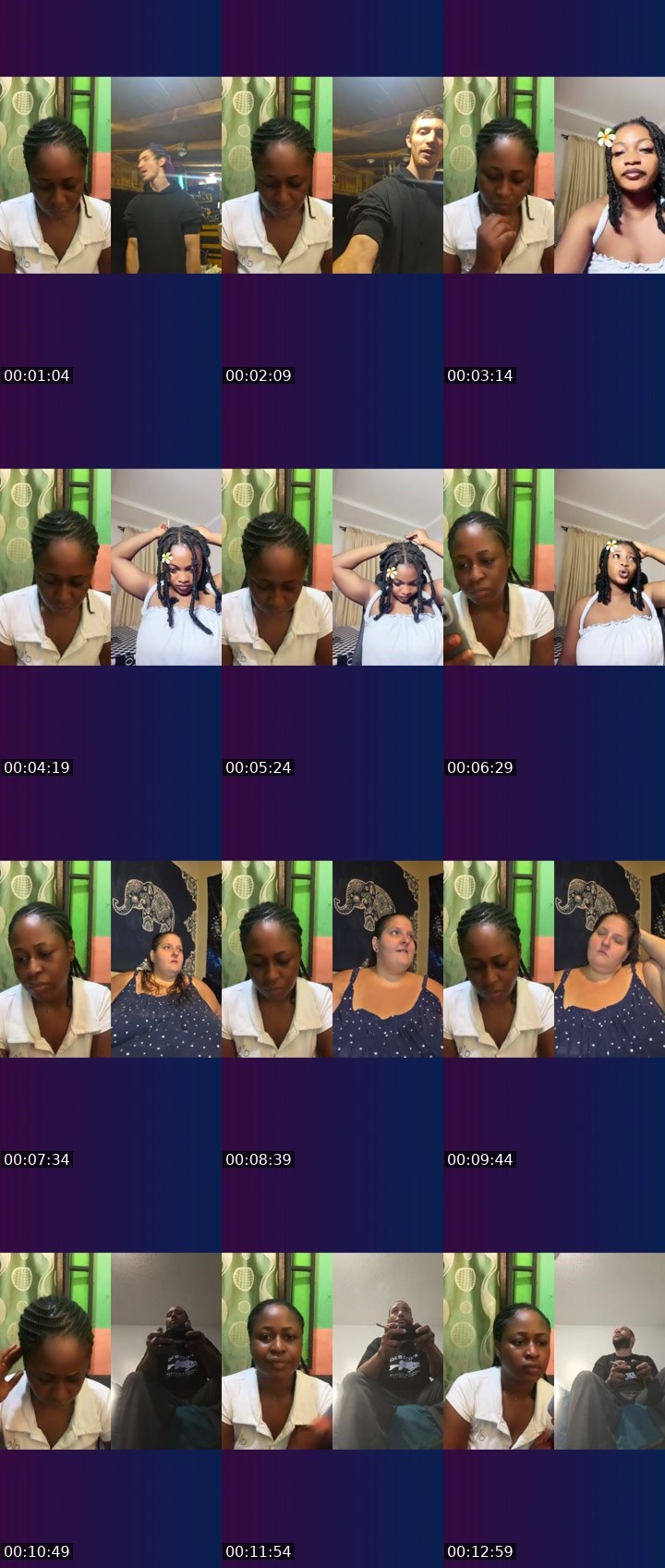Contact-sheet preview of 🔥💎Stacy🥹's Liveme recording