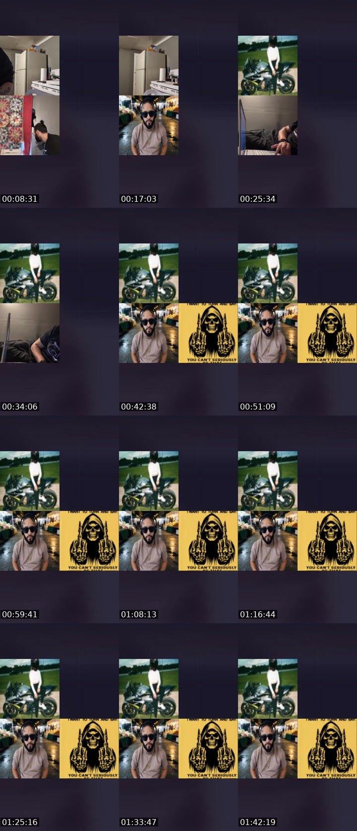 Contact-sheet preview of ˢᵗᵃᶜᶦᵃ🫩🖤's Liveme recording