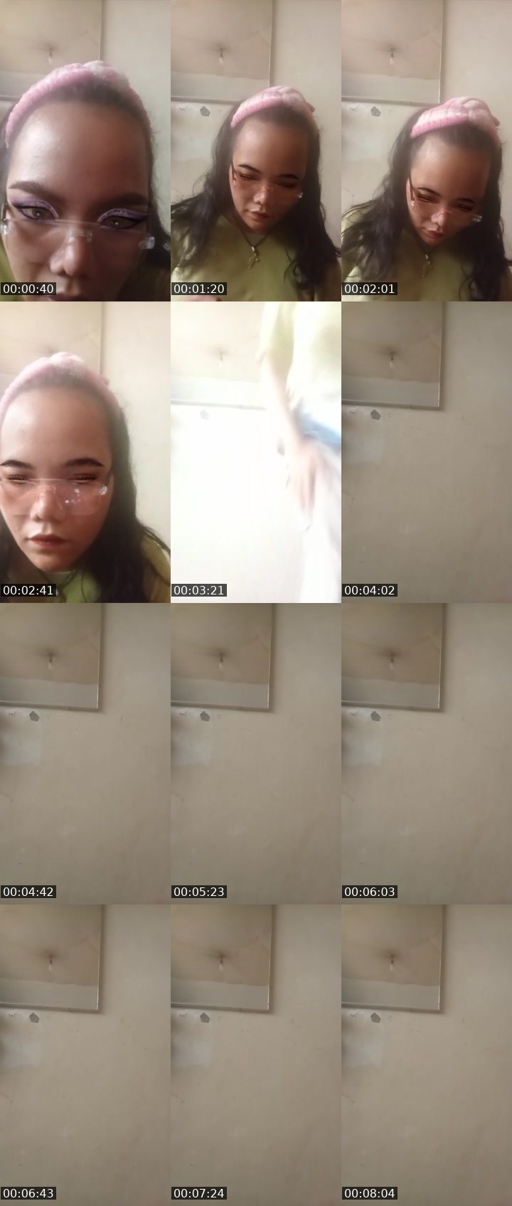 Contact-sheet preview of Reginaa.Mutiaraa's Liveme recording