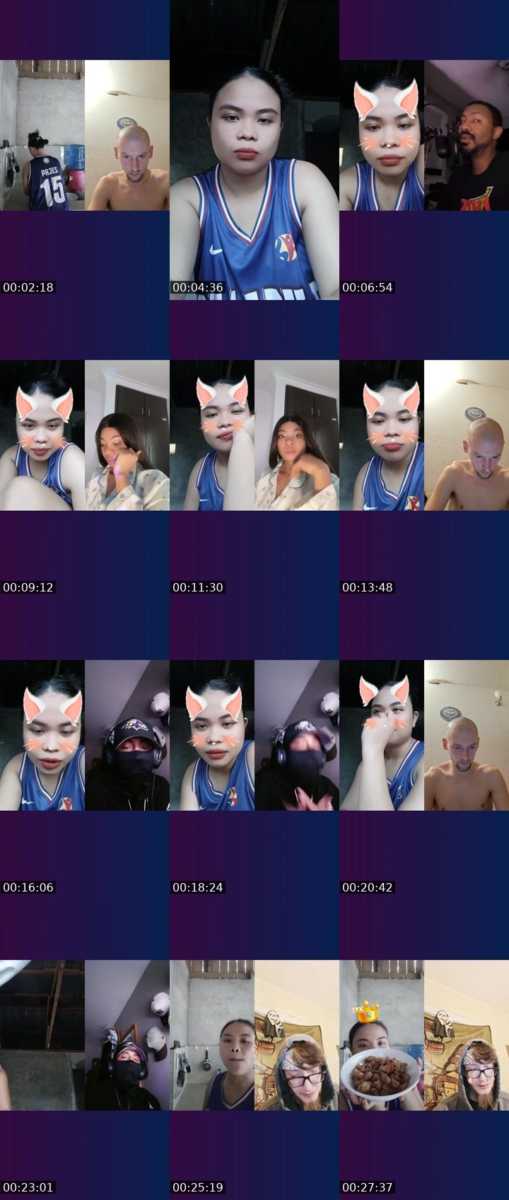 Contact-sheet preview of 💸$ᴵᴬ💎Ann🌷's Liveme recording