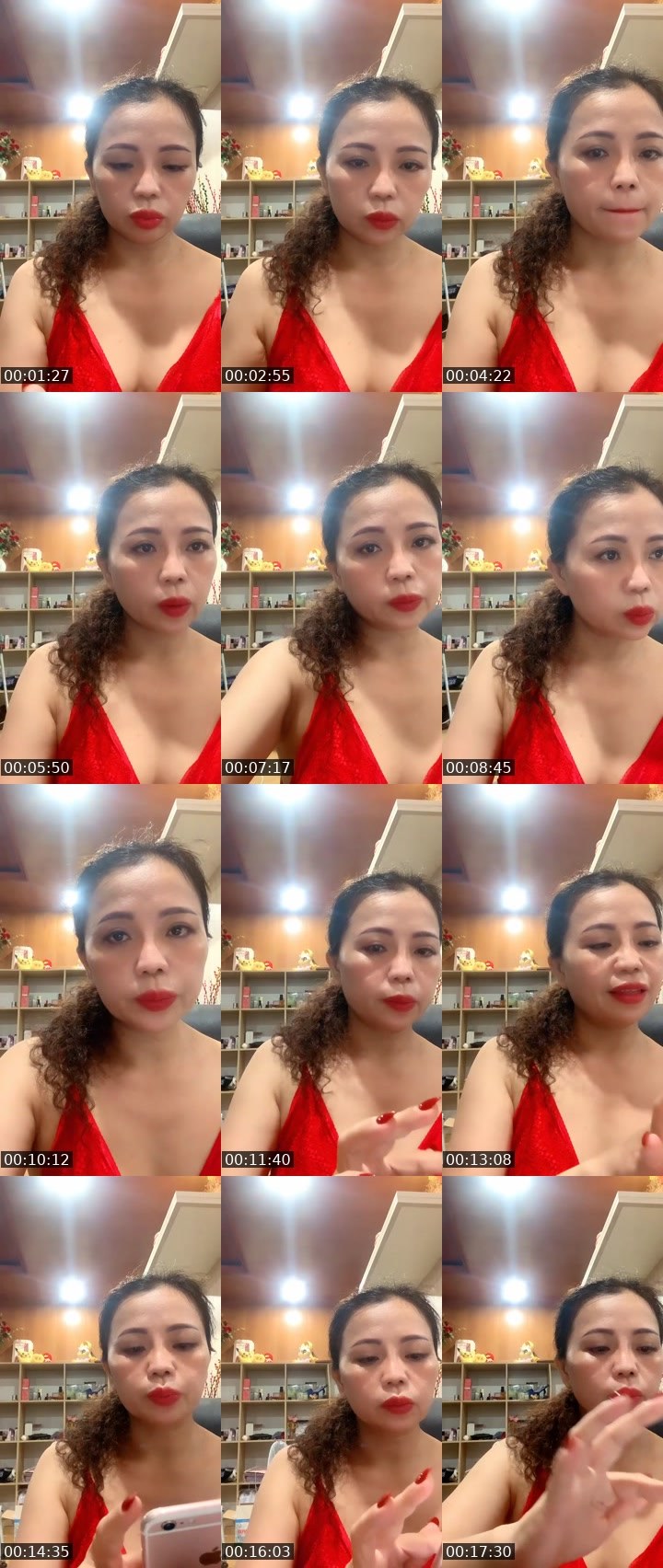 Contact-sheet preview of Kimkim💃🏻's Liveme recording