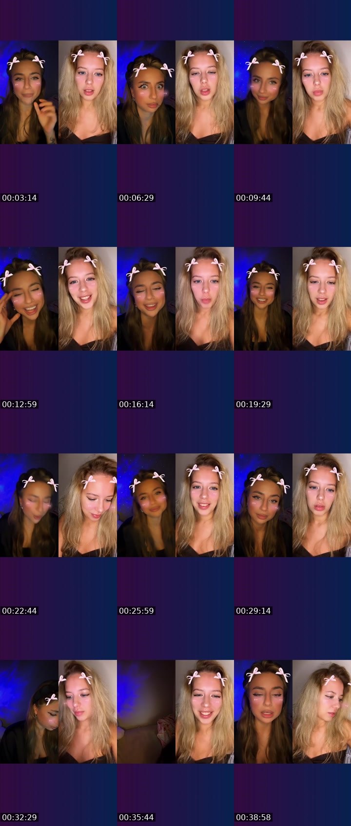 Contact-sheet preview of SavAnna🎀's Liveme recording