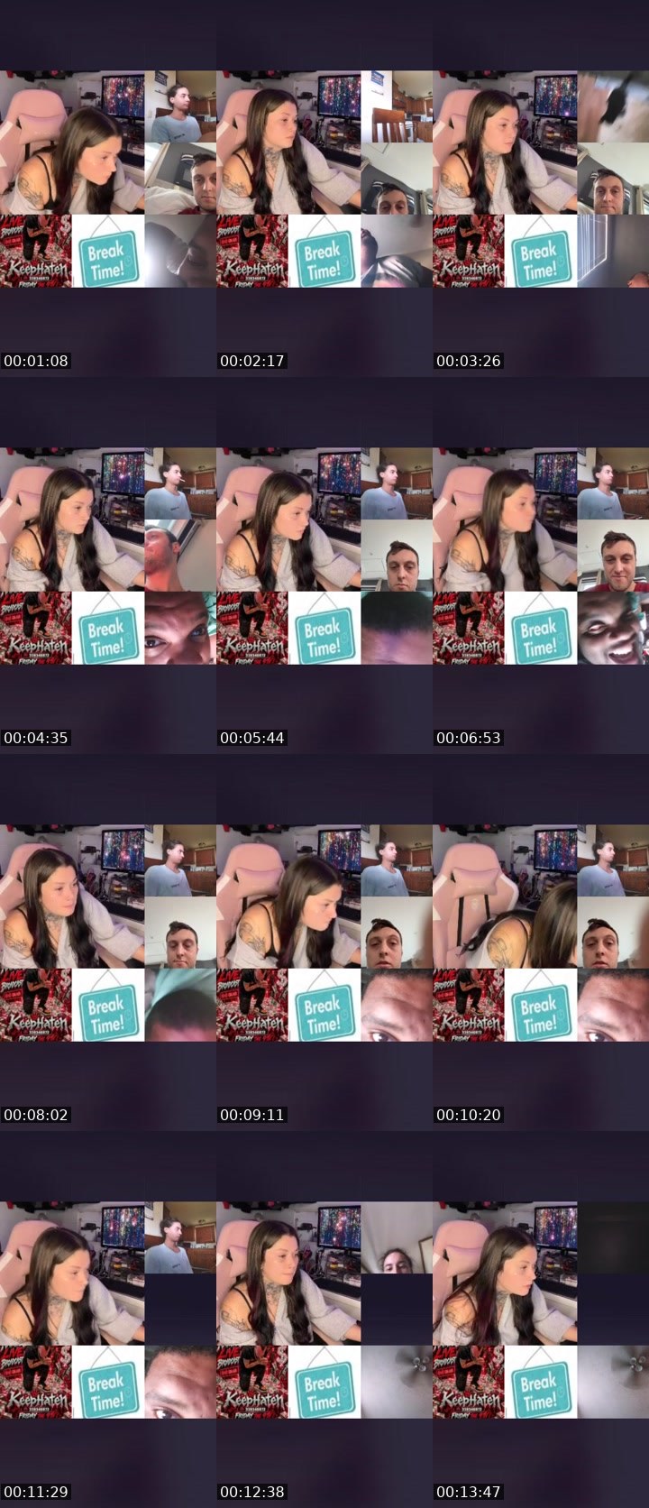 Contact-sheet preview of ✧ርᎧᗰᗴT🤍༞'s Liveme recording