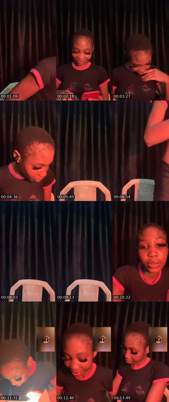 Contact-sheet preview of 🏦 Sherry ❤️🥰's Liveme recording