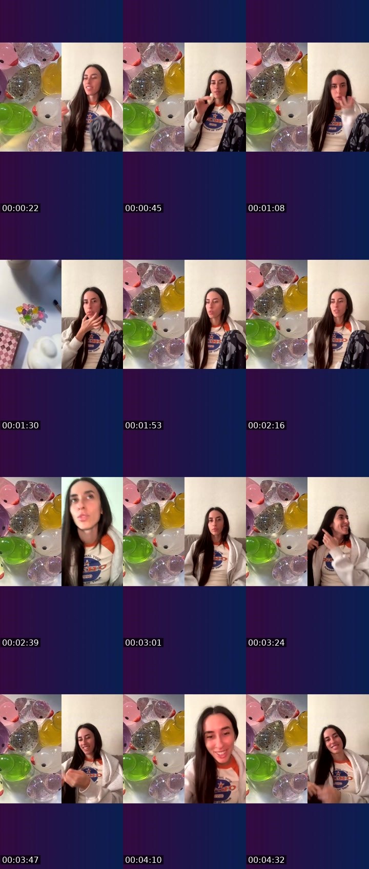 Contact-sheet preview of InsomniA.❤️‍🔥✨'s Liveme recording