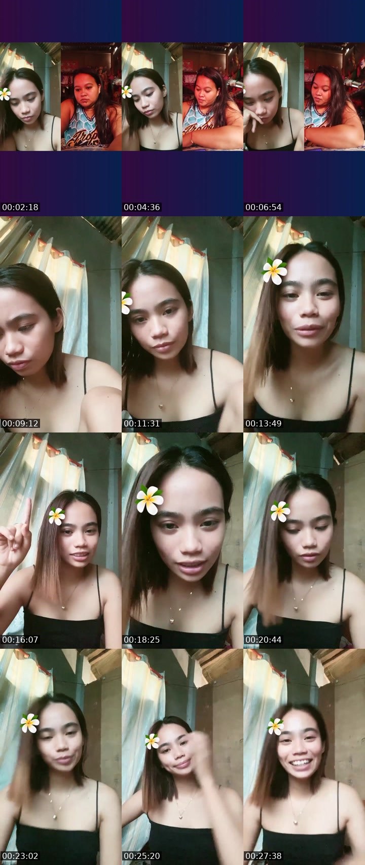 Contact-sheet preview of 👸Zeia🧚📚's Liveme recording