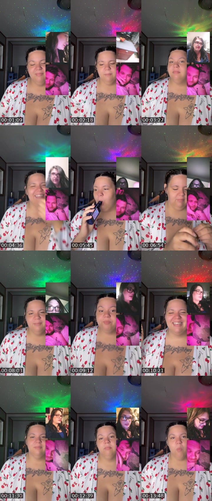 Contact-sheet preview of 🩵🌎SNACKERZZ🤍💚's Liveme recording