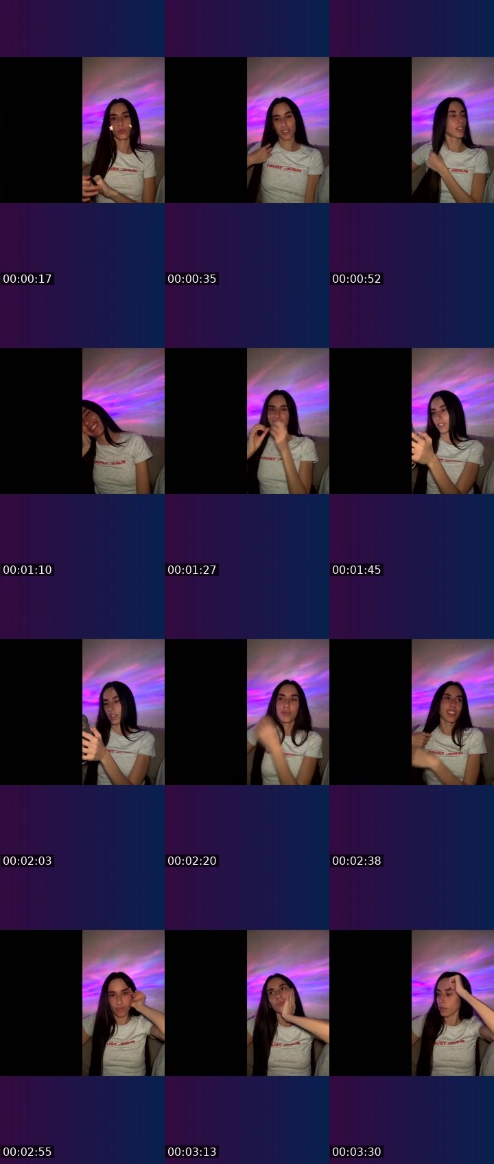Contact-sheet preview of InsomniA.❤️‍🔥✨'s Liveme recording