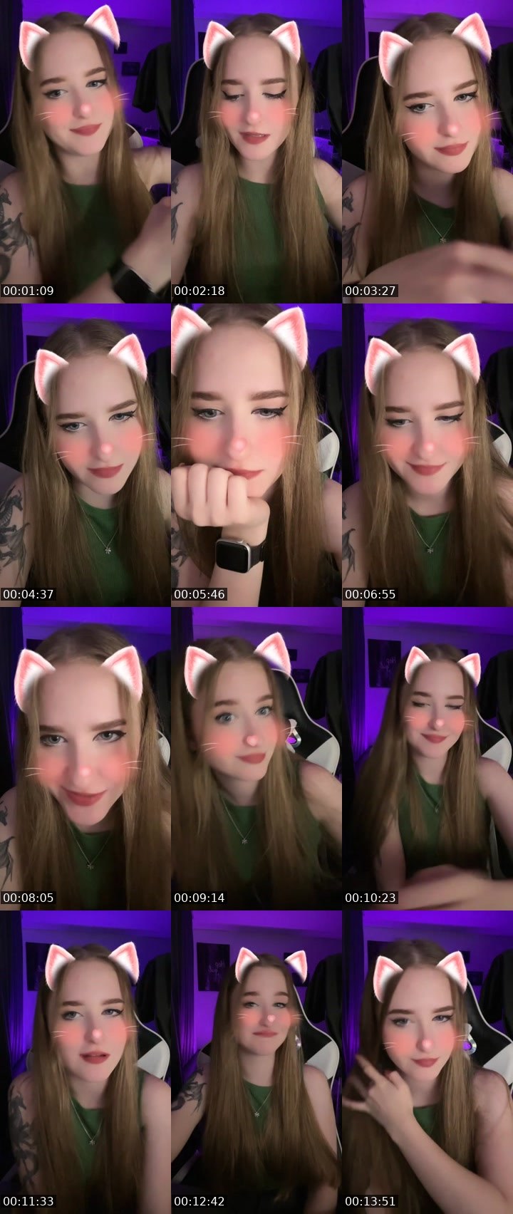 Contact-sheet preview of 💫 Ola 💫's Liveme recording