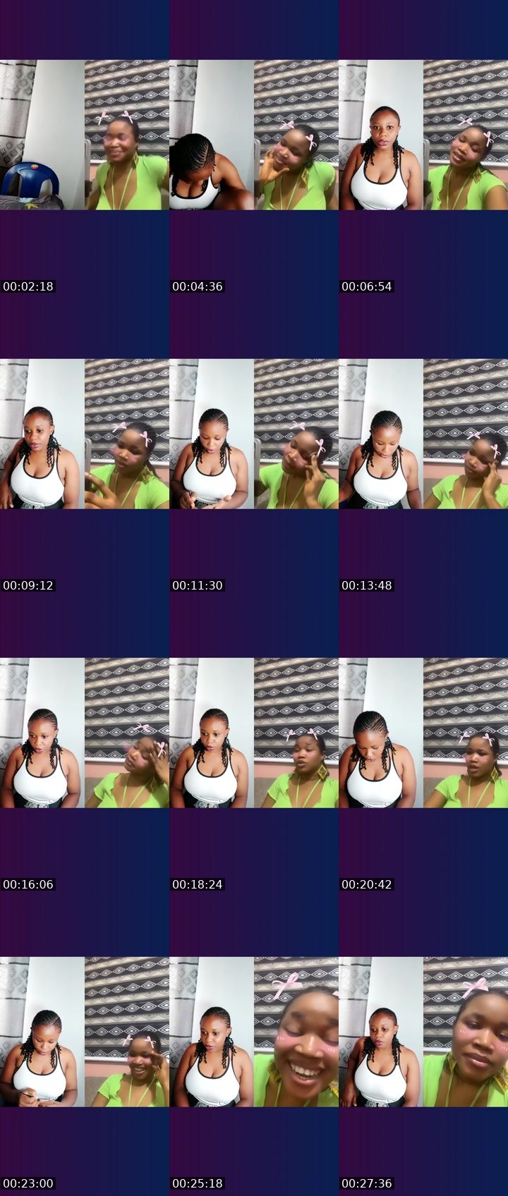 Contact-sheet preview of ⏏️7kHoneybun🎭's Liveme recording