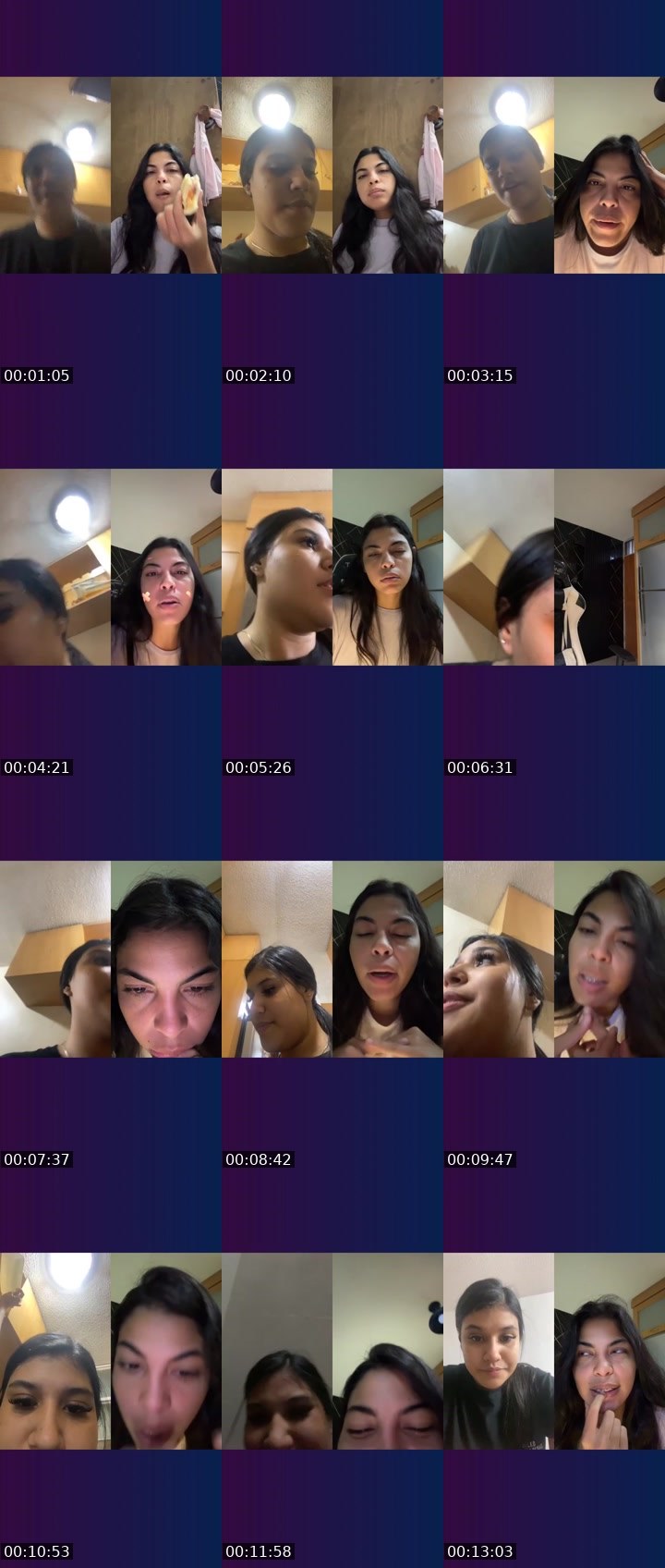 Contact-sheet preview of 𝓕𝓮𝓻 🌔's Liveme recording